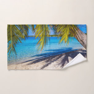 Shadows on the beach bath towel set