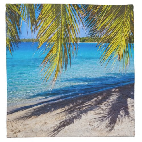 Shadows on the beach cloth napkin