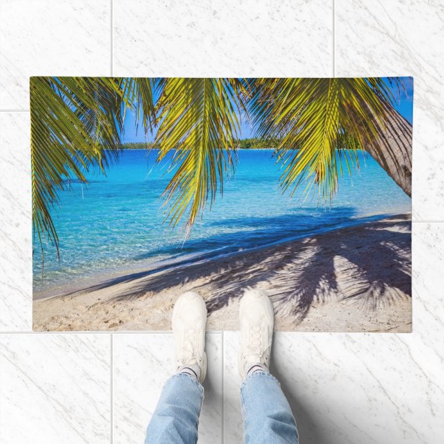 Shadows on the beach doormat (Indoor)
