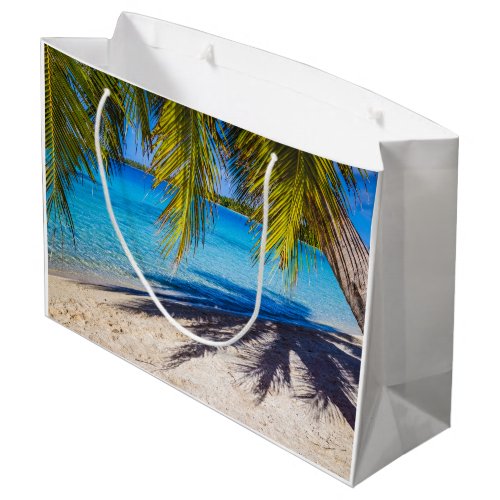 Shadows on the beach large gift bag