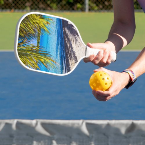 Shadows on the beach pickleball paddle