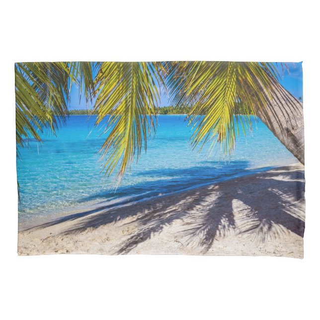 Shadows on the beach pillow case (Front)