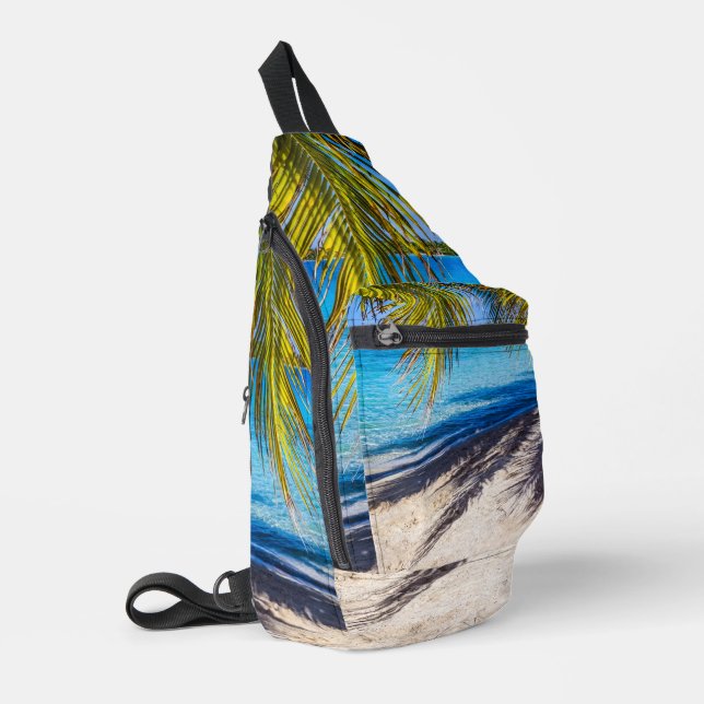 Shadows on the beach sling bag (Left Corner)