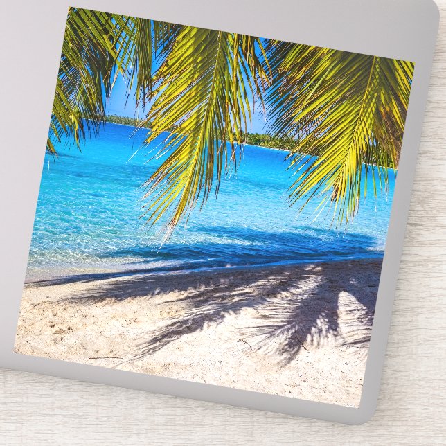 Shadows on the beach sticker (Detail)