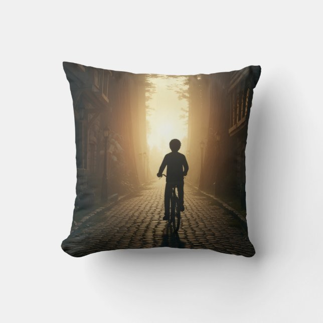 Shadows on the cobbles cushion (Front)
