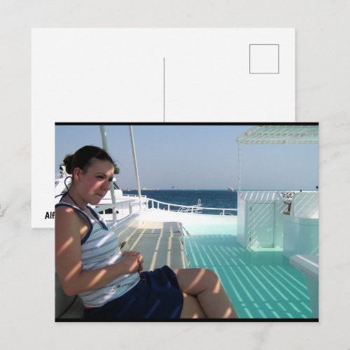 Shadows on the Sun Deck Postcard