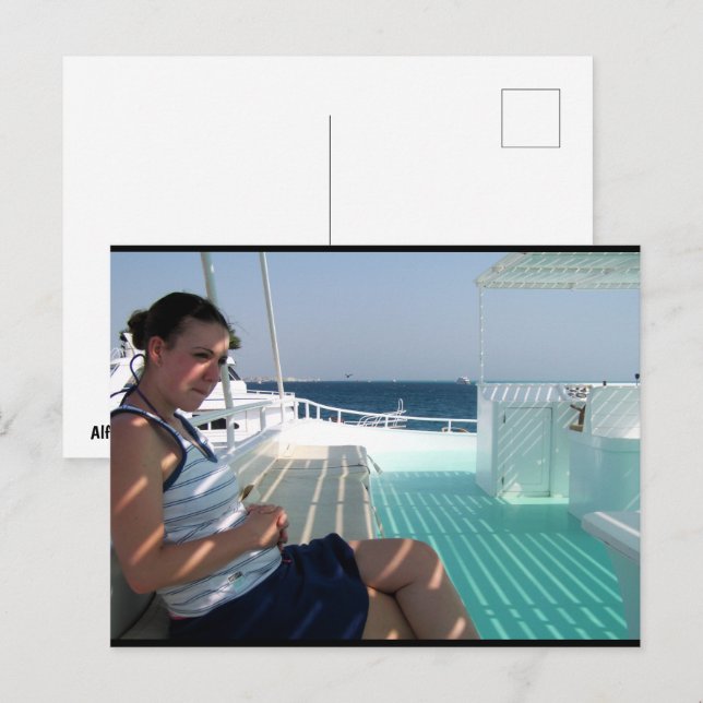 Shadows on the Sun Deck Postcard (Front/Back)