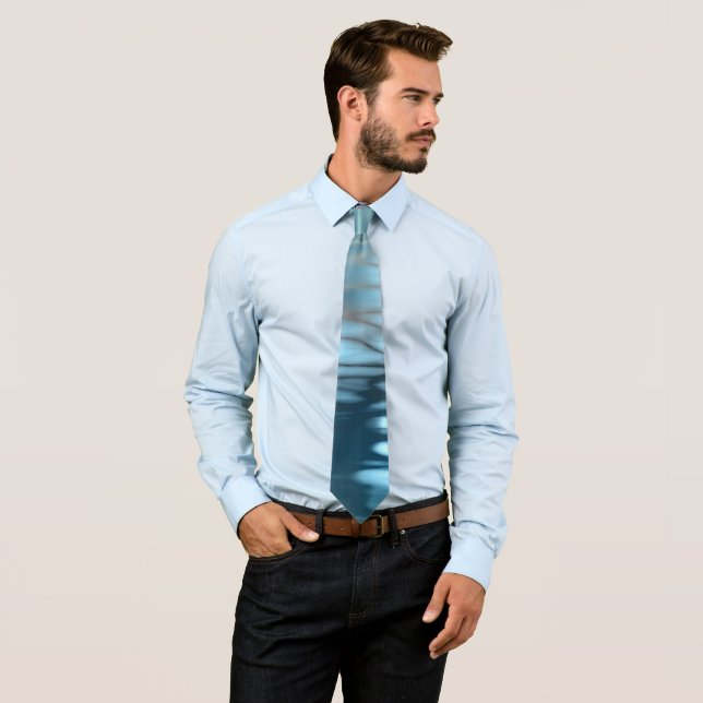 Shadows on Water Neck Tie (In Situ)