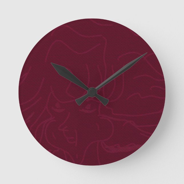 Shadowy Animation  Round Clock (Front)