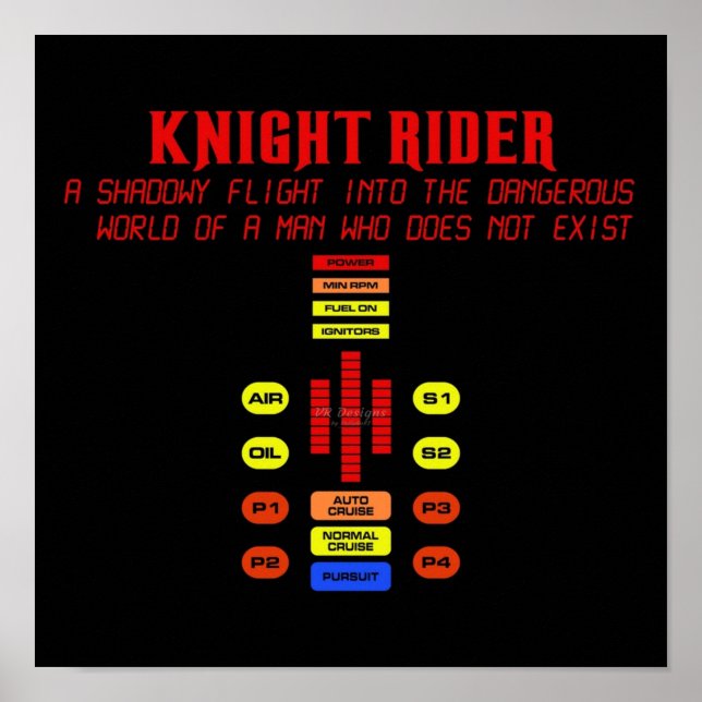 Shadowy Flight KITT Knight Rider Poster (Front)