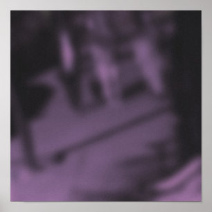 Shadowy Purple NYC Pedestrians Poster