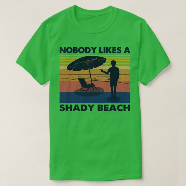 Shady Beach T-Shirt (Design Front)