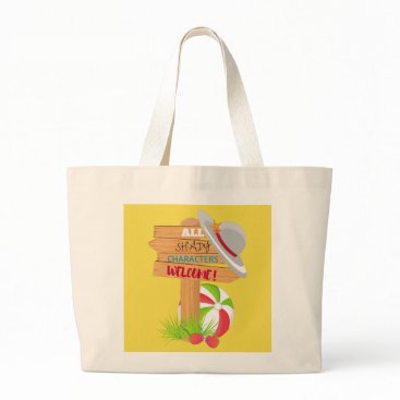 Shady Characters Beach Ball Large Tote Bag Shady Characters Beach Ball Large Tote Bag
