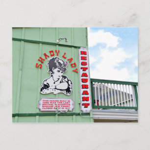 Shady Lady Restaurant Postcard
