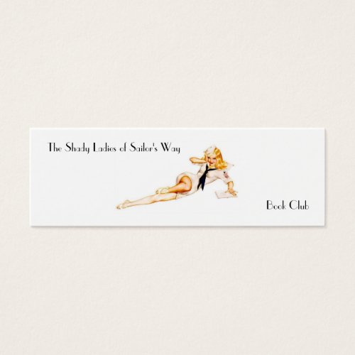 Shady Lady Sailor Bookmark Business Cards