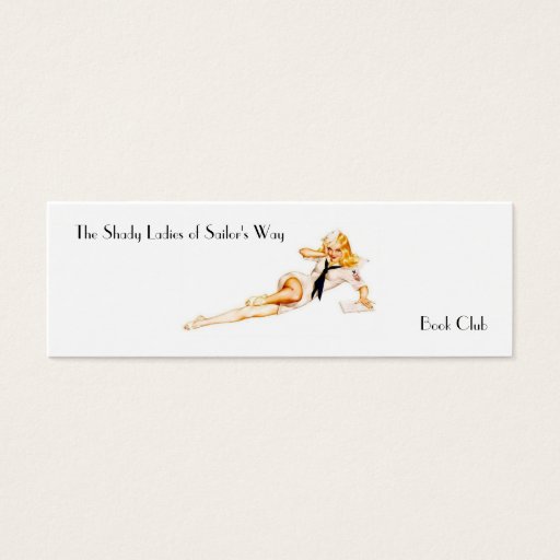 Customizable Shady Lady Sailor Bookmark Business Cards