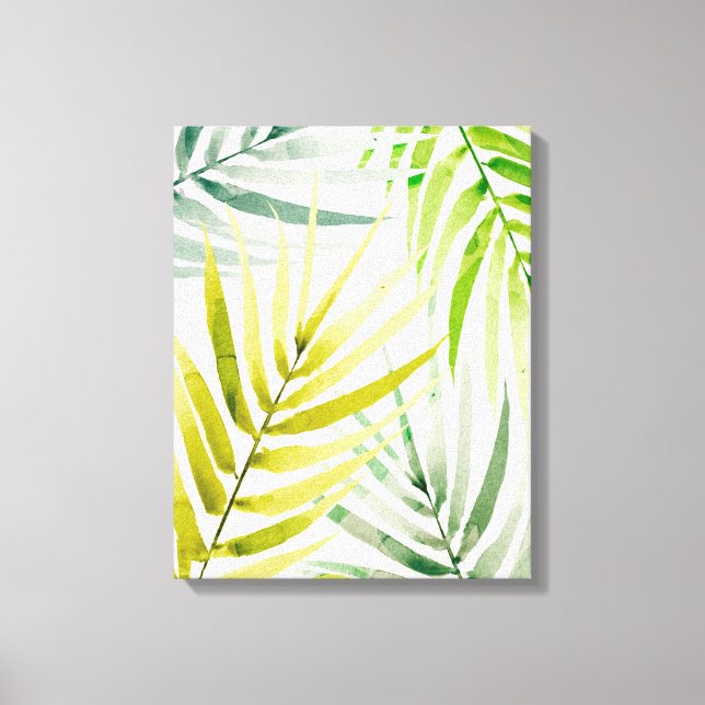 Shady Palms Canvas Print (Front)