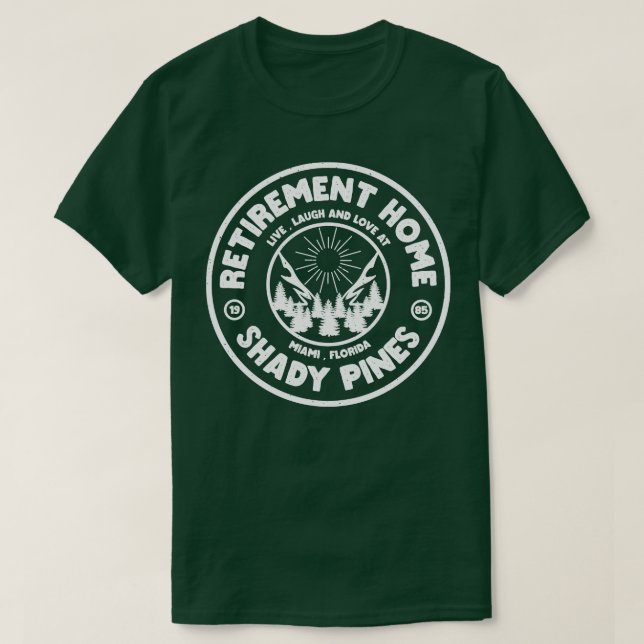 Shady Pines Retirement Home 1985 Remix T-Shirt (Design Front)