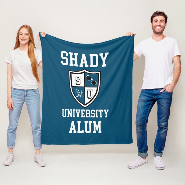 Shady University Alum gossip sunglasses ocean blue Fleece Blanket (In Situ)