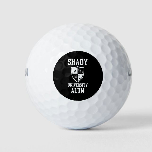 Shady University Alum grad alma mater sarcastic Golf Balls (Front)