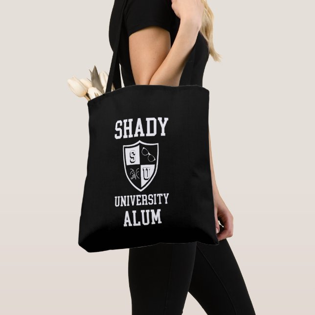 Shady University Alum grad personalized sarcastic Tote Bag (Close Up)