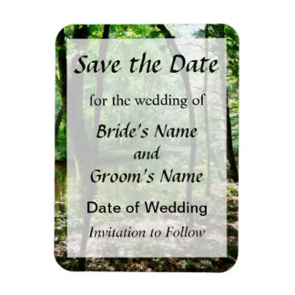 Shady Woods Save the Date Magnet