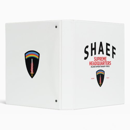 SHAEF Supreme Headquarters 3 Ring Binder