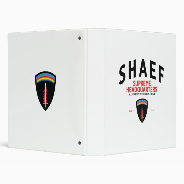 SHAEF Supreme Headquarters 3 Ring Binder (Background)