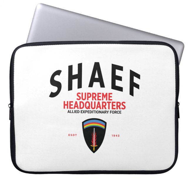 SHAEF Supreme Headquarters Laptop Sleeve (Front)