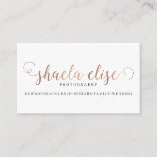 Shaela Davis Photography Business Card