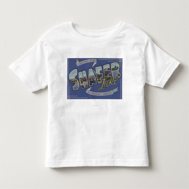 Shafer Lake - Large Letter Scenes Toddler T-shirt (Front)