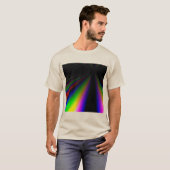 Shafts of rgb light shining into the distance dark T-Shirt (Front Full)