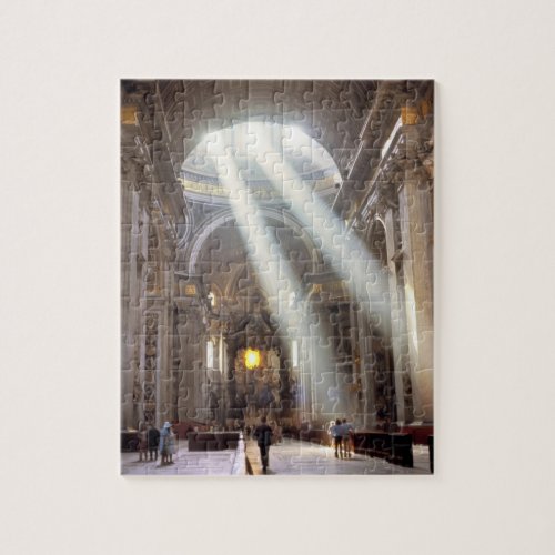 Shafts of sunlight pour through the windows jigsaw puzzle