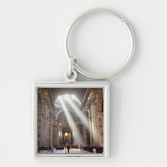 Shafts of sunlight pour through the windows keychain (Front)