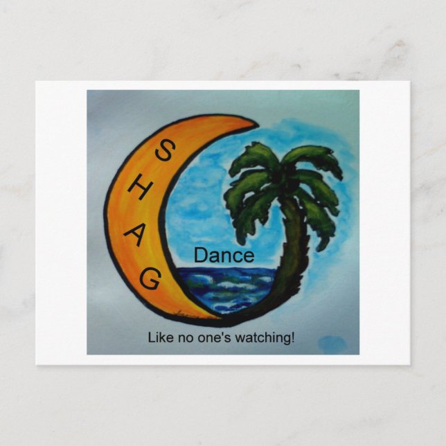 SHAG DANCE POSTCARD (Front)