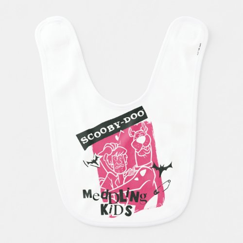 Shaggy and Scooby_Doo Meddling Kids Punk Outline Baby Bib