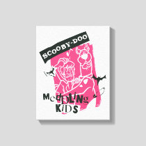 Shaggy and Scooby-Doo Meddling Kids Punk Outline Canvas Print
