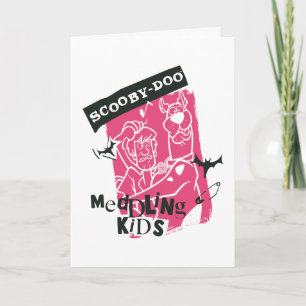 Shaggy and Scooby-Doo Meddling Kids Punk Outline Card