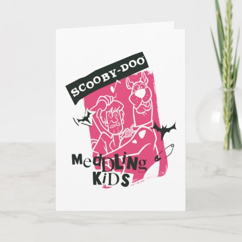 Shaggy and Scooby_Doo Meddling Kids Punk Outline Card