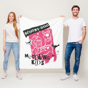 Shaggy and Scooby-Doo Meddling Kids Punk Outline Fleece Blanket
