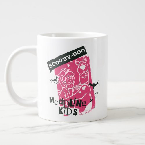 Shaggy and Scooby_Doo Meddling Kids Punk Outline Giant Coffee Mug