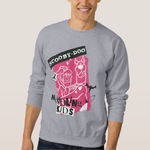 Shaggy and Scooby_Doo Meddling Kids Punk Outline Sweatshirt