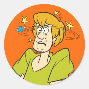 Shaggy Dazed Classic Round Sticker