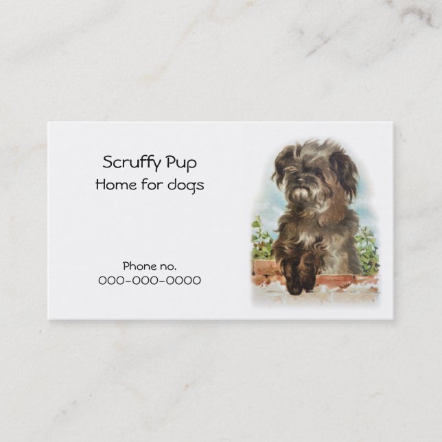Shaggy dog business card (Front)