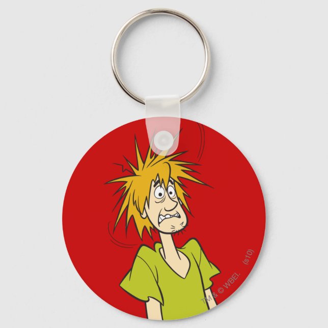 Shaggy Frightened Keychain (Front)