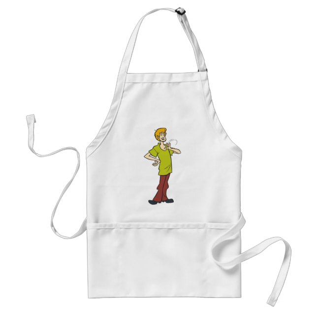 Shaggy Gesturing Adult Apron (Front)
