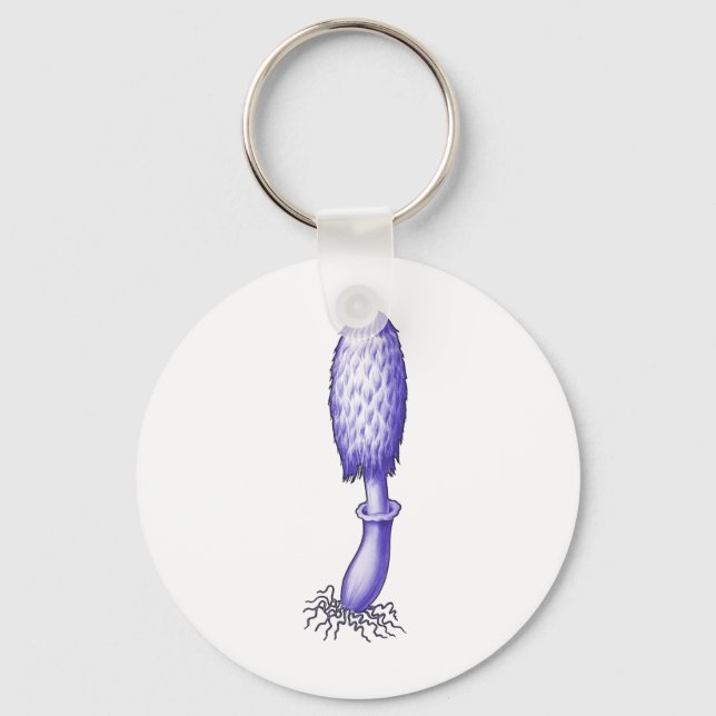 Shaggy Ink Cap Keychain (Front)
