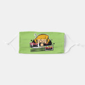 Shaggy "Like Groovy Man" Graphic Adult Cloth Face Mask (Front, Folded)