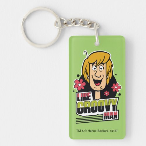 Shaggy Like Groovy Man Graphic Keychain