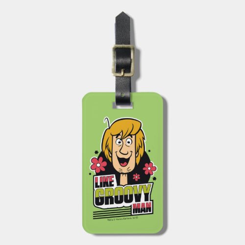 Shaggy Like Groovy Man Graphic Luggage Tag